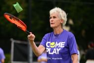 Judy Murray hosts a clinic during the launch of WTA's Come Play at Fawkner Park South Yarra Tennis Centre - Source: Getty